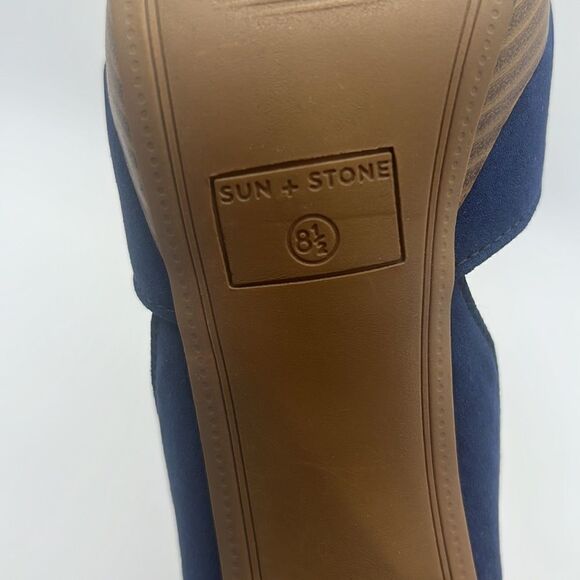 SUN + STONE Reeta Block-Heel Platform Sandals - Picture 6 of 9